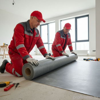 Настил линолеума, ковролина - Проффремо